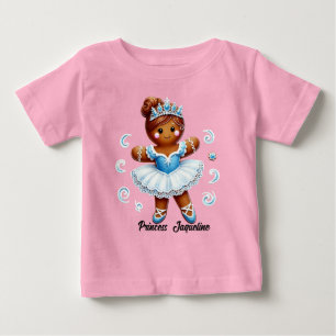 Bébé Joli T-Shirt pour fille en pain d'épices ballerine