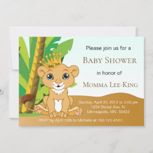 Bébé Lion King Invitation