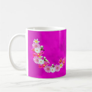 Bébé Meerkat Et Fleurs, Café Mug