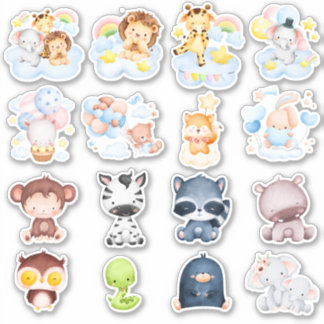 Bébé mignon Animaux Sticker Pack #006