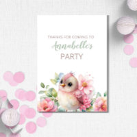 Bébé mignon Anniversaire Fête Merci Cartes