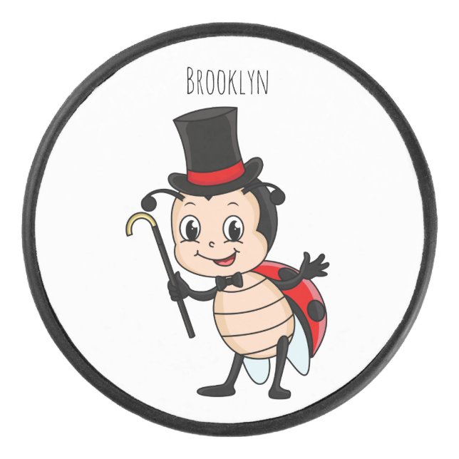 Bébé mignon avec chapeau et dessin animé de cravat (Devant)