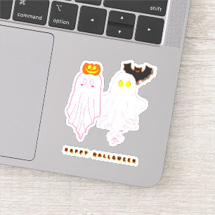 Bébé mignon Fantômes Halloween Vinyl Sticker