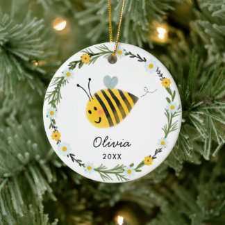 Bébé mignon ornement d'abeille | Cadeau Baby showe