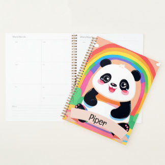 Bébé mignon Panda arc-en-ciel