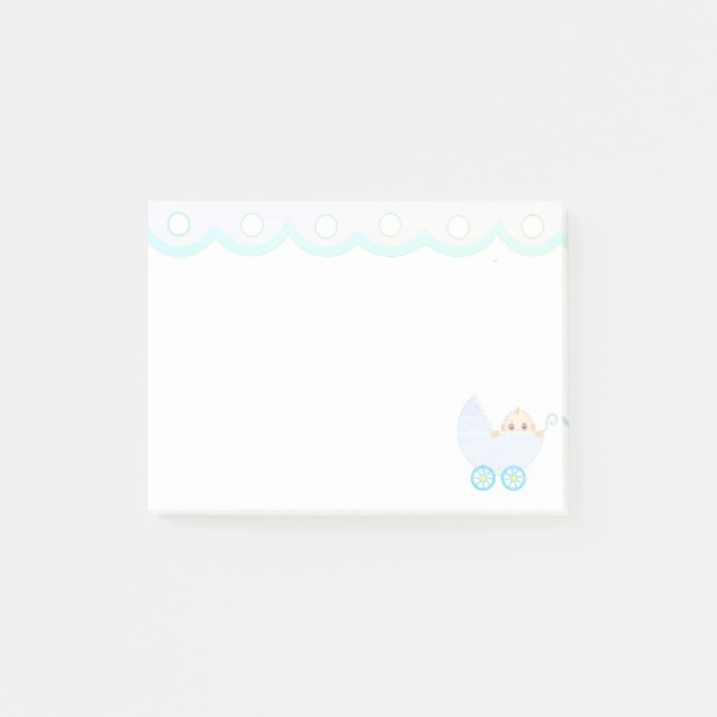 Bébé mignon poussette Post-it Notes (Devant)