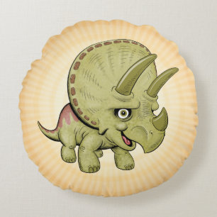 Bébé mignon Tricératops Coussin