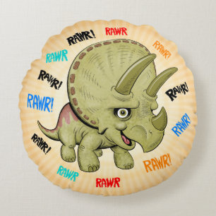 Bébé mignon Tricératops Coussin RAWR
