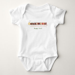 Bébé mignon un morceau - Joyeux coup de pied! Body