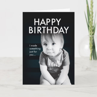 Bébé mignonne, drôle carte d'anniversaire
