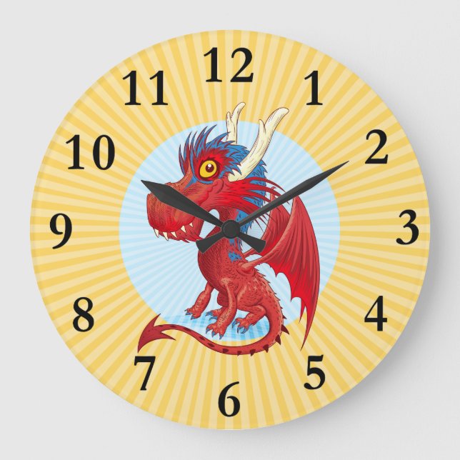 Bébé mignonne horloge dragon (Recto)