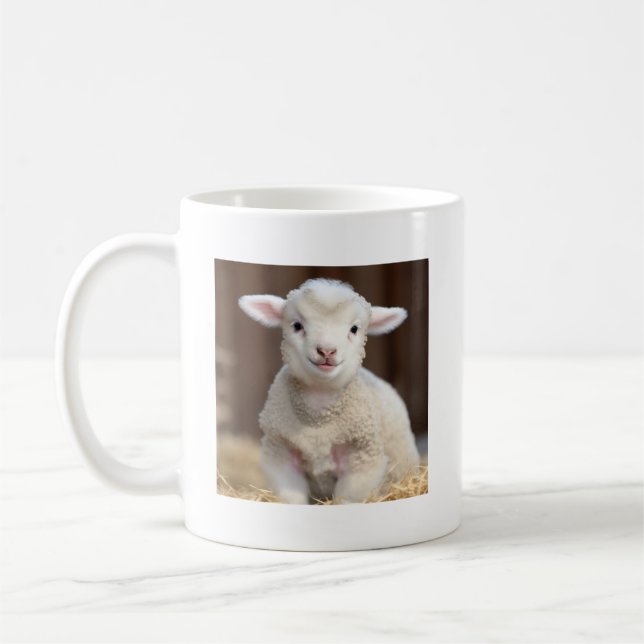 Bébé mignonne Mouton - Mignonne Mug animal (Gauche)