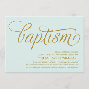 BÉBÉ MODERNE INVITATION BAPTISME