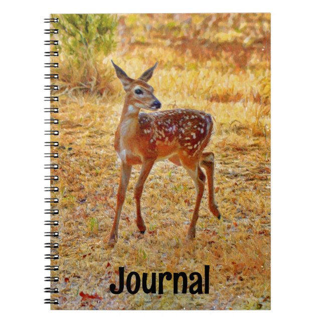 Bébé mou et sauvage Deer Art Fawn Journal (Devant)