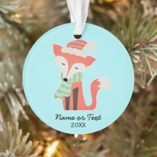 Bébé mou Fox de Noël Bois d'hiver Woodland rustiqu