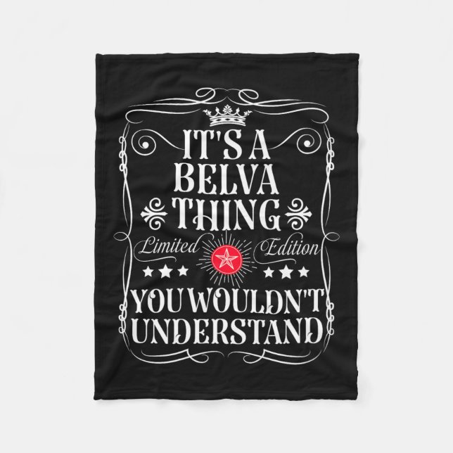 Bebe Name Its A Bebe Thing You Wouldn't Understand Fleece Blanket (Front)