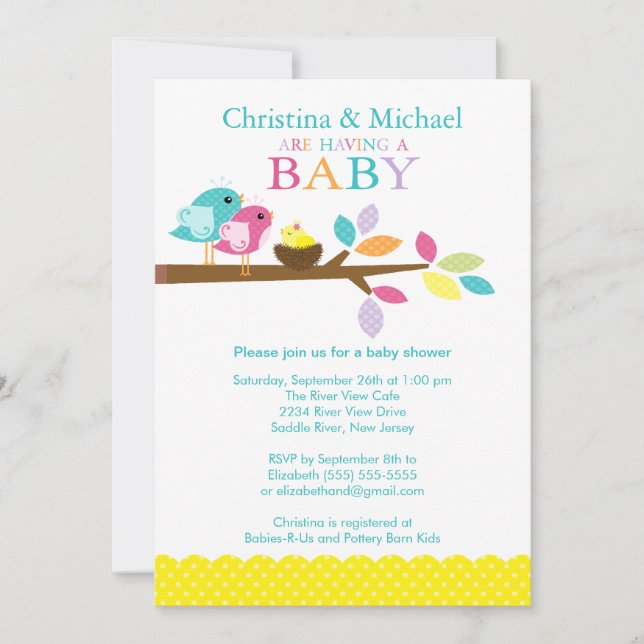 Bébé Nestlé Bébé Invitations de douches pour bébés (Devant)