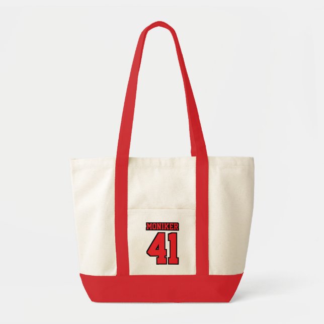 Bébé NOIR ROUGE BLANC du football de sac de (Devant)