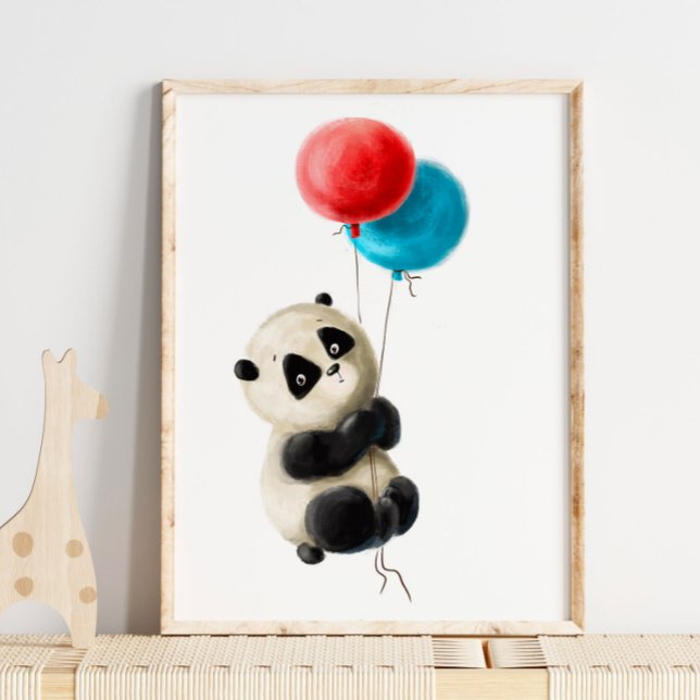 Bébé Panda Balloon Impression | Impression de l'aq (Créateur téléchargé)