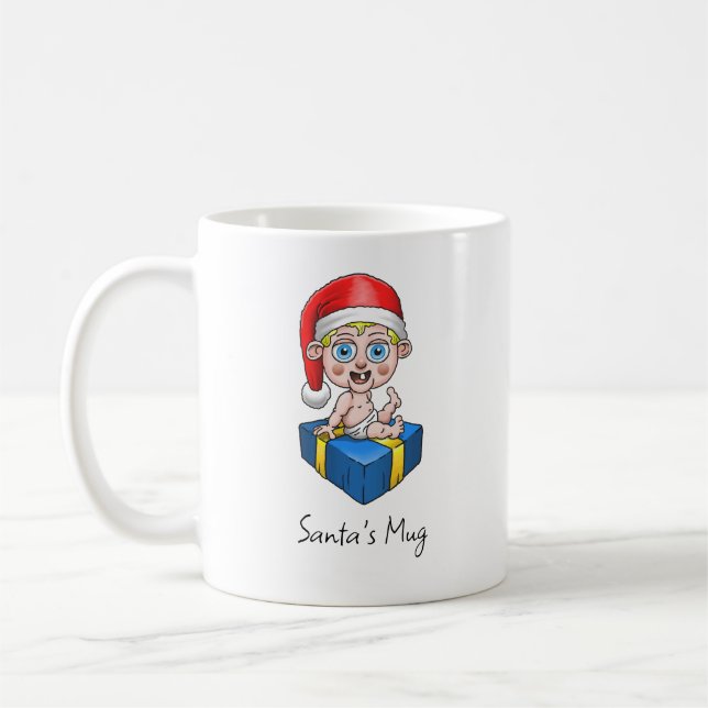 Bébé Père Noël Mug (Gauche)