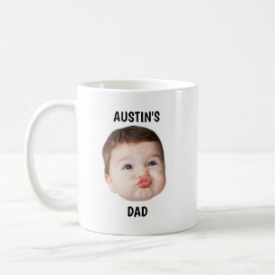 Bébé personnalisé visage Mug 1ère Fête des pères,