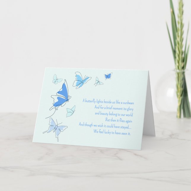 Bébé Perte bébé Garçon Bleu Papillons Fils Sympath (Devant)