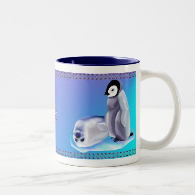 Bébé phoque et tasses de Penquin de bébé (Droit)