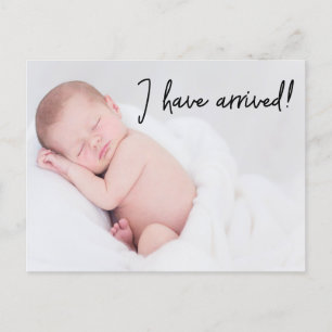 Bébé Photo Faire-part de naissance je suis arrivé