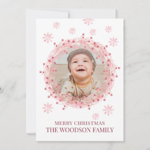 Bébé Photo Joyeux Noël Carte de voeux
