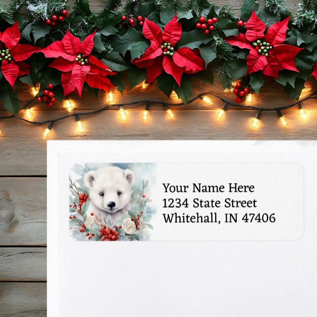 Bébé Polar Ours Noël Facile à lire Adresse de reto (Créateur téléchargé)