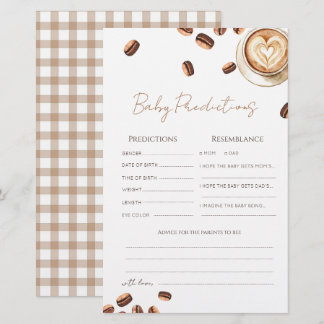 Bébé prépare la carte de prédictions Baby Café
