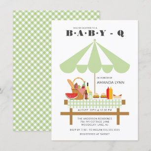 Bébé Q Baby shower neutre Invitation