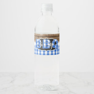 Bébé Q Étiquette bouteille d'eau - Bleu