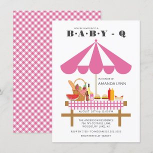 Bébé Q Filles Baby shower Invitation