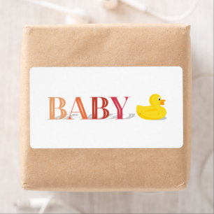 Bébé rose en caoutchouc Peach Duck