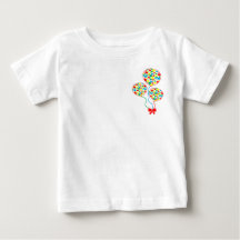 Rouge, rusé, t-shirt ballon pour enfant