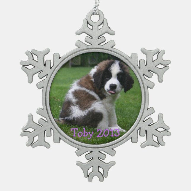 Bébé Saint Bernart 2013 Ornement (Devant)