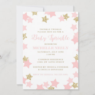Bébé saupoudrer les invitations à Jessica