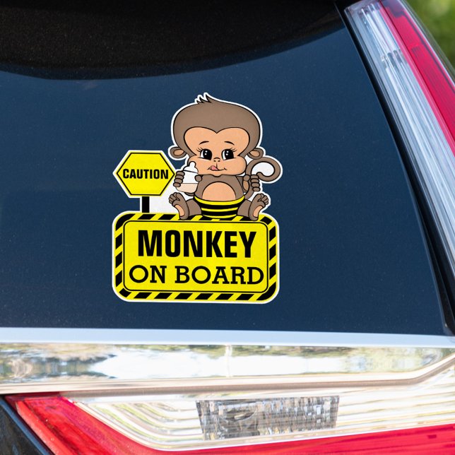 Bébé Singe Baby À Bord Sticker Voiture (Créateur téléchargé)