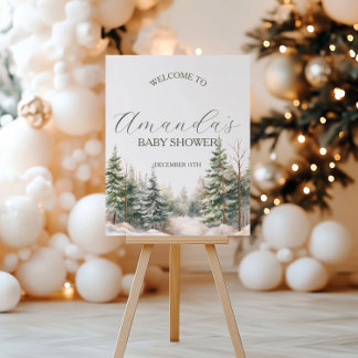 Bébé son froid à l'extérieur Baby shower Affiche d