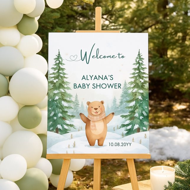Bébé son froid à l'extérieur Baby shower Affiche d (Créateur téléchargé)