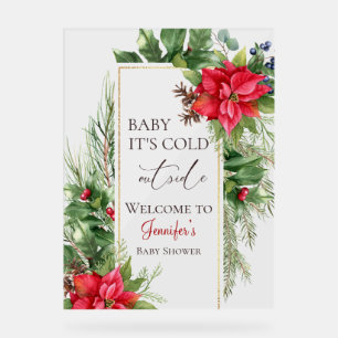 Bébé son froid dehors Baby shower d'hiver Accueil