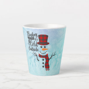 Bébé son froid dehors Snowman Mug