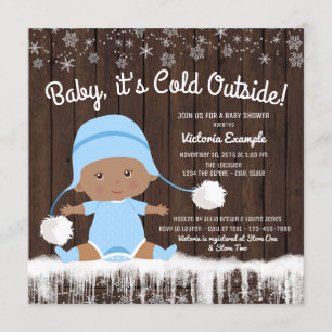 Bébé son invitation froide en dehors du Baby showe