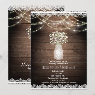 Bébé souffle et éclaire des invitations de mariage