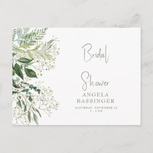 Bébé souffle simple douche nuptiale Invitation