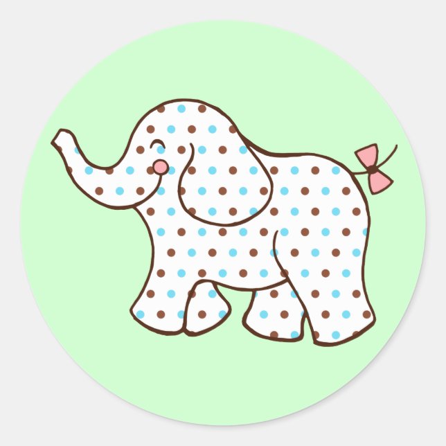 Bébé Stickers Eléphant (Devant)