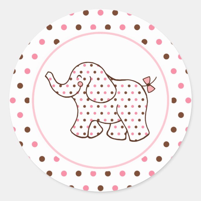Bébé Stickers Eléphant (Devant)