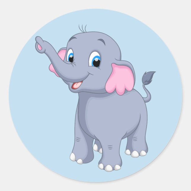 Bébé Stickers Eléphant (Devant)