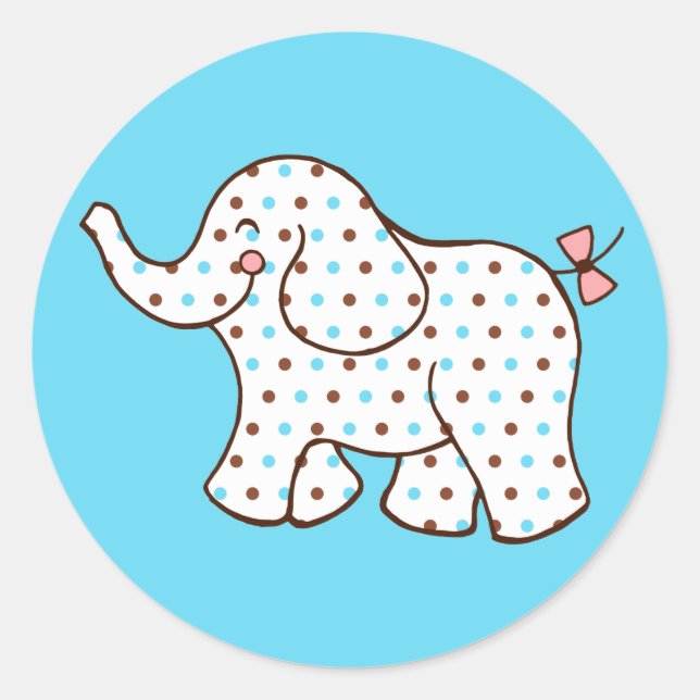 Bébé Stickers Eléphant (Devant)